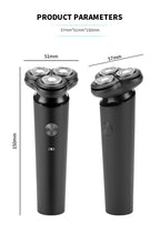 PRITECH Waterproof 3D Floating Beard Trimmer USB-C Rechargeable Wet & Dry Electric Shaver | RSM-1938