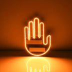 Car Finger Light with Remote Gesture Light Auto Amber Middle Finger Warning Brake Light