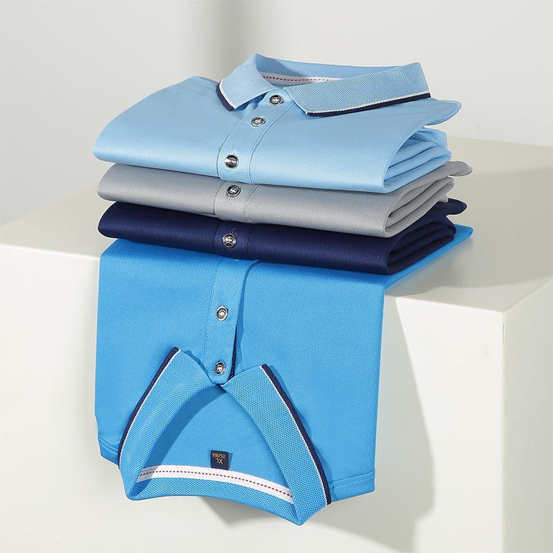 Men's Short-Sleeved Lapel Golf Polo Shirt Quick Dry & Embroidered Design T-Shirt | SG2316