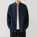 Men's Slim Fit Denim Long Sleeve Shirt Trendy Style Casual Work Jacket Shirt | MT8003