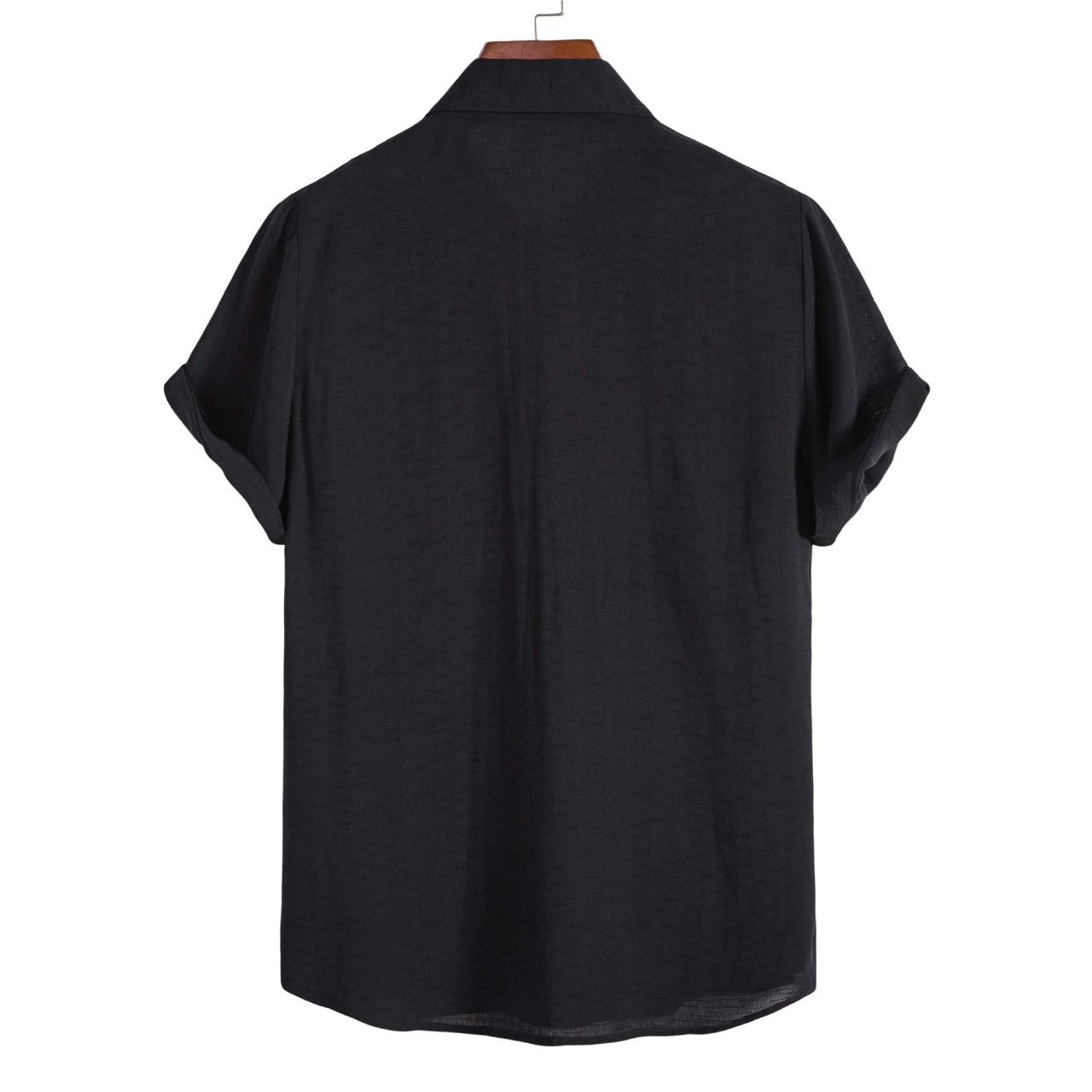 Men’s Solid Color Lapel Short Sleeve Shirt Business Casual Summer Style Shirt | CCS05