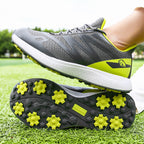 Thestron Men's Mesh Golf Shoes | Breathable Spikeless Sneakers | Lightweight Summer & Training Footwear | 916