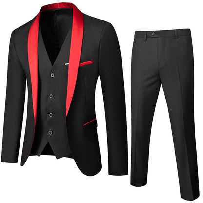 Men's 2-Pieces Suit One Button Tuxedo Smart Fit Set Prom Suits Wedding Tuxedos Suits | 1988