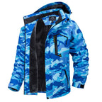 Mens Top Quality Warm Jacket Fleece Lined Waterproof Hooded Full Zip Bomber Coat
 | TJ153D