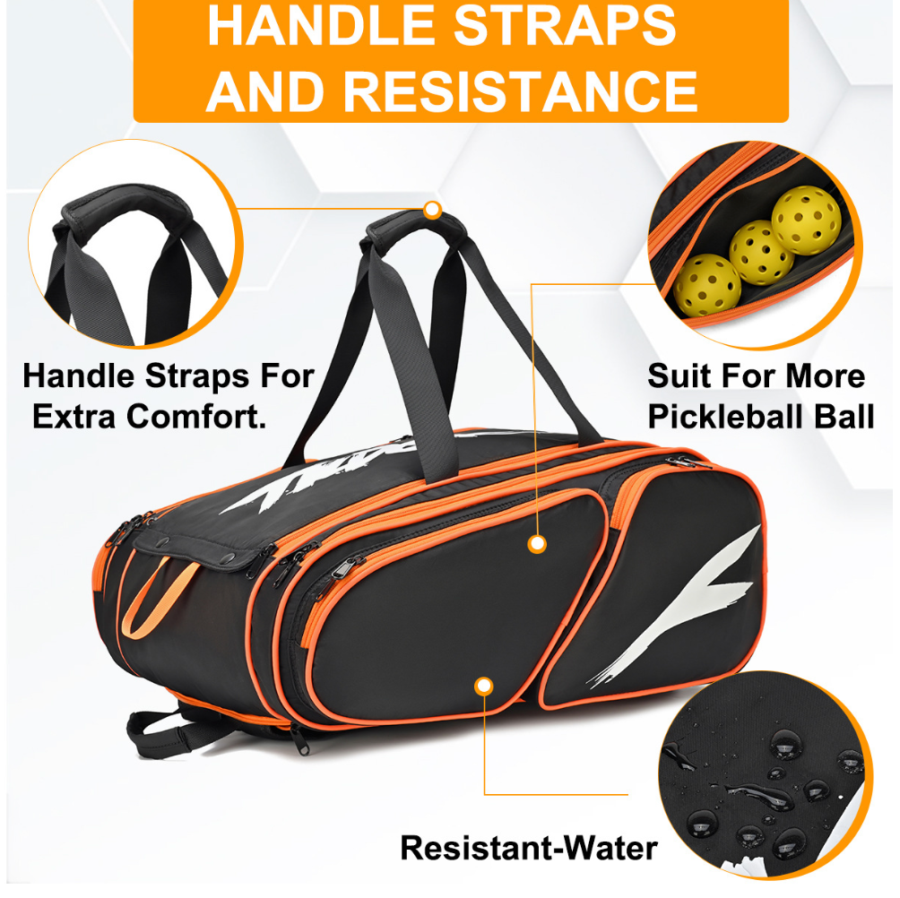 Large Capacity Gym & Sports Backpack – Perfect for Pickleball, Tennis, Camping & Hiking| 61-P2439