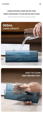 New Design 10 Nozzle Humidifier & Aroma Diffuser Dynamic Sound Pickup USB H2O Essential Oil Air Humidifier | KJR-273