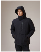 Dixiang Men's 3-in-1 Waterproof Hiking Jacket | 8000mm Seam-Taped Shell with White Goose Down Inner Layer | All-Season Outdoor Coat | J24688