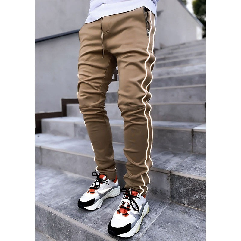 Men's Casual Drawstring Joggers Elastic Waist Cargo Pants Trousers Hip Hop Sweatpants | CK838
