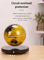 Luxury Magnetic Levitating Globe Table Lamp Floating World Home & Office Decoration Gift with Night Light - Premium Quality