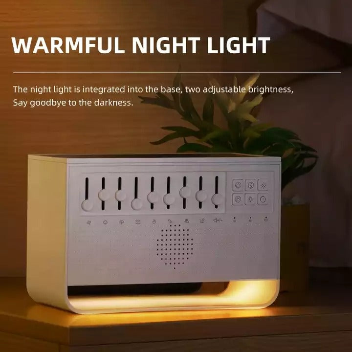 New Fancy Design 200ml Baby Care Sleeping Simulation 3d Fire Lamp Flame White Noise USB Music Essential Oil Diffuser | VR-WN03