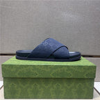 Men‘s Genuine Leather Slide Sandals | Summer Outdoor Casual Flip Flops | Anti-Slip Beach & Streetwear Sandals | 3001