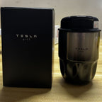 Tesla Double Wall Stainless Steel Straw Tumbler | 304 Inner Vacuum Insulated Coffee Cup with Lid | Customizable Gift & Promo Mug | 206