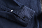 Vintage Workwear Double Pocket Shirt Retro Casual Classic Shirt Top for Men | V38