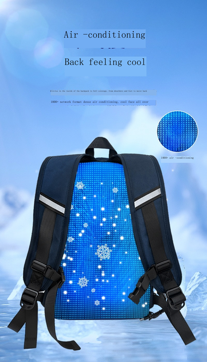 SenmiCool 30L Outdoor Summer AC  Backpack With Semiconductor Mini Air Conditioner Fan For Hiking , Muslim Pilgrimage Hajj Umrah travel &  Mountaineering Bag