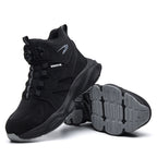 Men's Steel Toe Winter Safety Shoes Microfiber Leather Boots Anti-Smash Non-Slip Work Shoes | 7926