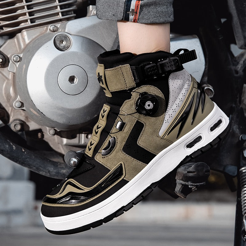 Premium Quality Anti-Fall Motorcycle Boots Biker Shoes with Extra Protection Casual Trainers | QK299