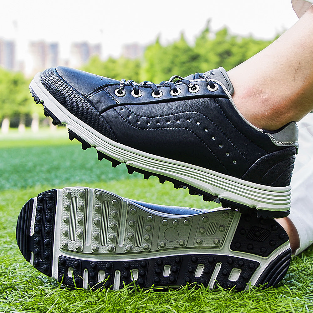 THESTRON Men's Spikeless Golf Shoes Big Size Training & Casual Golf Sneakers All-Season Breathable Footwear | 718