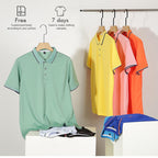 Men's Short-Sleeved Lapel Golf Polo Shirt Quick Dry & Embroidered Design T-Shirt | SG2316