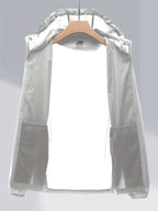 Men's UPF 50+ Sun Hoodie – Lightweight Zip-Up w/ Pockets | Moisture-Wicking & Breathable | 2208