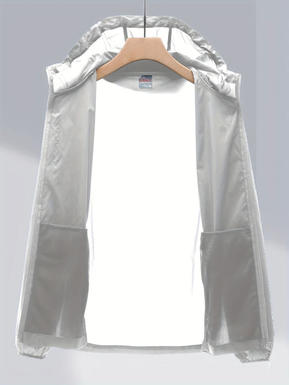 Men's UPF 50+ Sun Hoodie – Lightweight Zip-Up w/ Pockets | Moisture-Wicking & Breathable | 2208