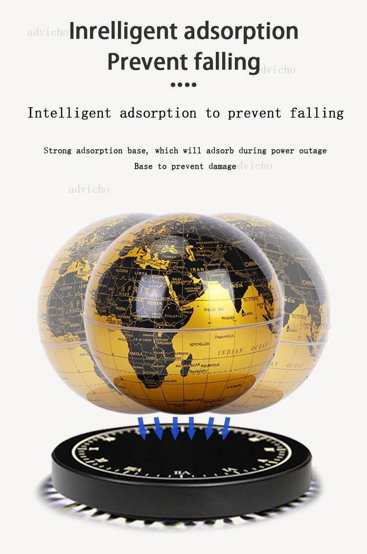 Luxury Magnetic Levitating Globe Table Lamp Floating World Home & Office Decoration Gift with Night Light - Premium Quality