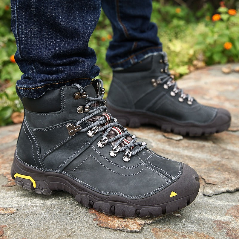 Men's Ankle Boots Waterproof Anti-slip Trekking Outdoor Hunting Hiking Snow Shoes | T8010