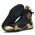 Qiku Bao Combat Sports Shoes | Unisex Wrestling & Boxing Shoes | Gum Rubber Sole for Muay Thai & Martial Arts | QK1139