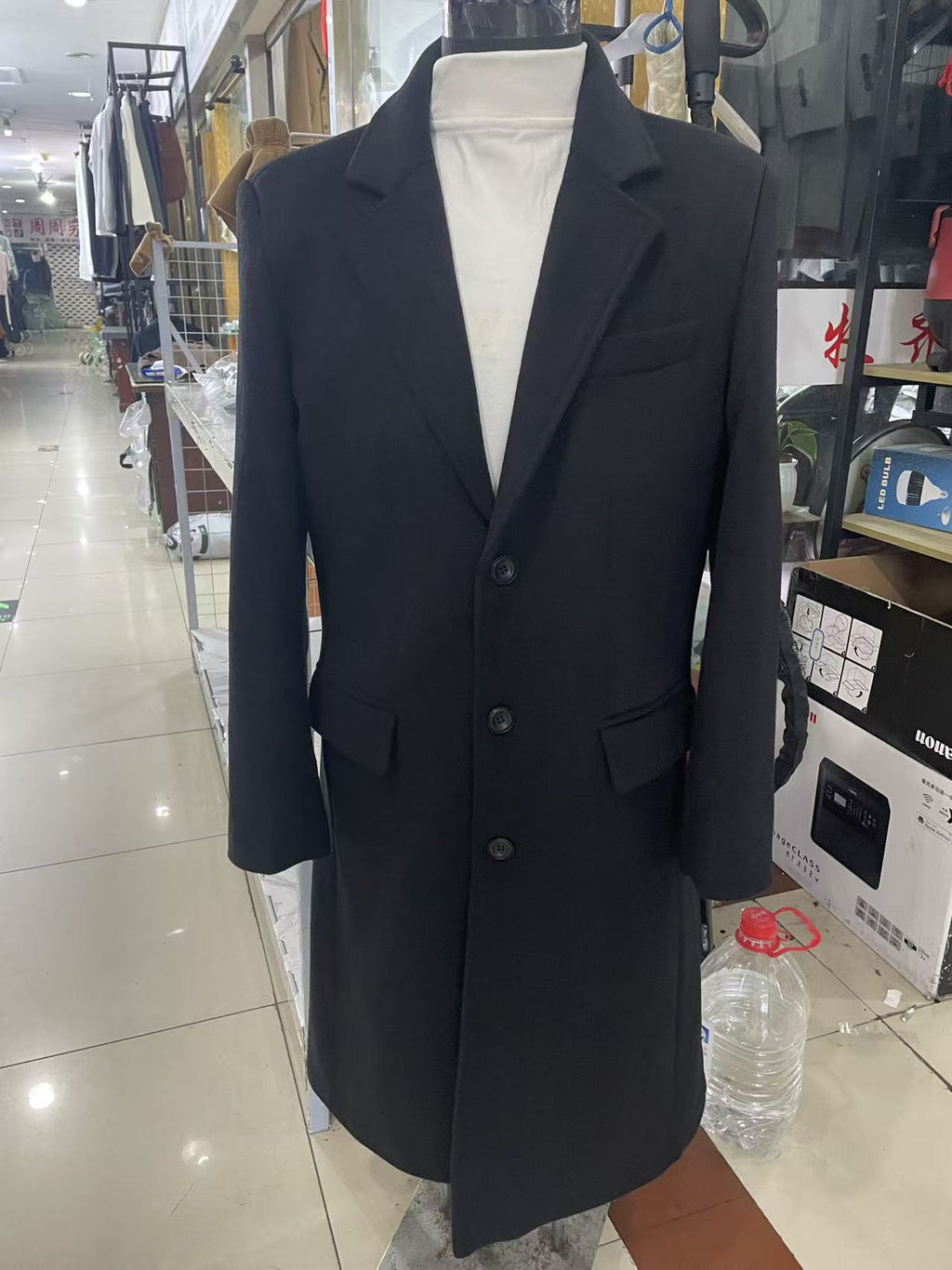 Men's Wool Overcoat Long | Classic British Winter Coat | Warm Outerwear UK | 8511