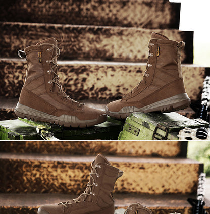 Men's Military Tactical Boots | Outdoor Combat Desert Boots | Slip-Resistant Hiking Work Boots | 31006