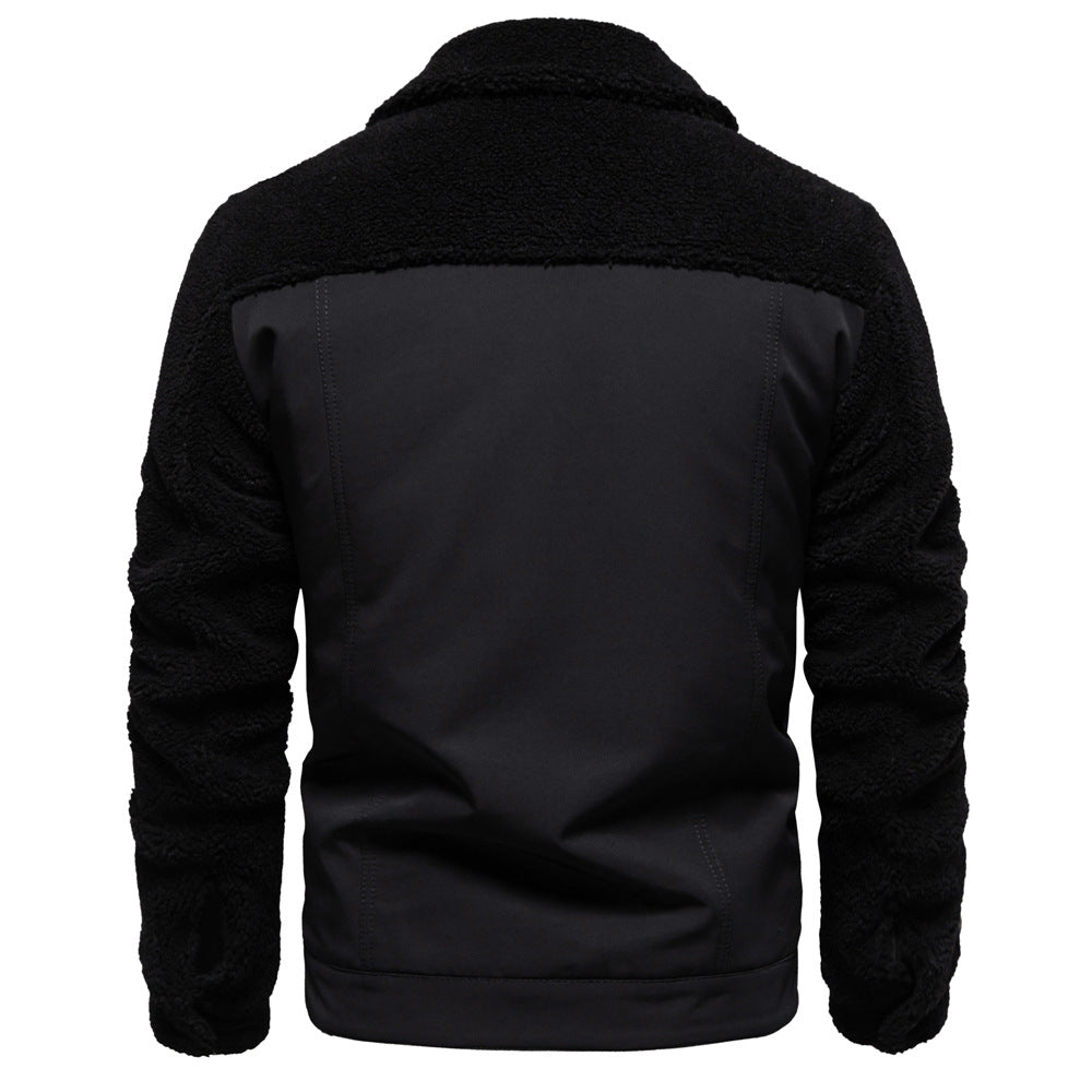 Men's Heavyweight Lined Zip Up Outerwear Jackets Warm Winter Coats for Men | JK815