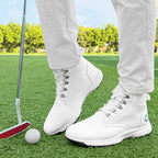 Thestron Men's High-Top Winter Golf Shoes Water-Resistant & Anti-Slip Spiked Trainers Big Sizes