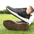 Thestron Men's Big Size Golf Shoes | Spikeless Training Shoes UK 6-13 | All-Season Casual Golf Sneakers | 2001