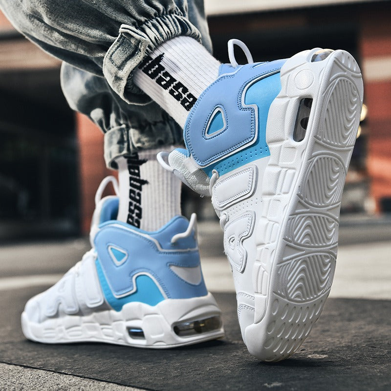 Men's Sneakers Leather Air Cushion Basketball Shoes