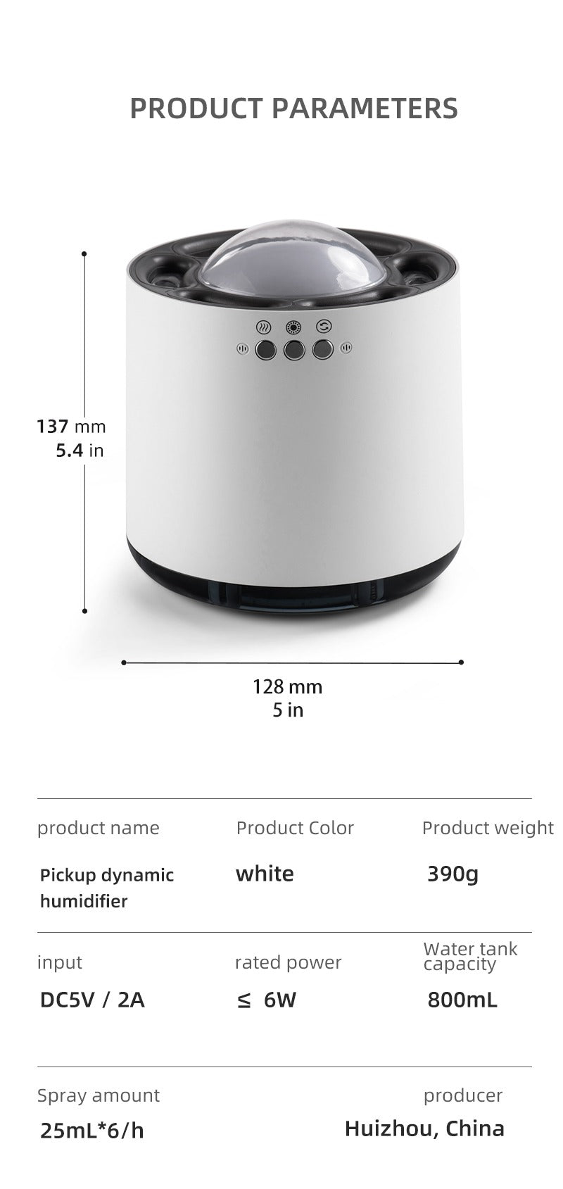 Newest Essential Oil Diffuser Humidifier Home Disco Ball Aromatherapy Diffuser with Cool Mist & LED Lights | 262