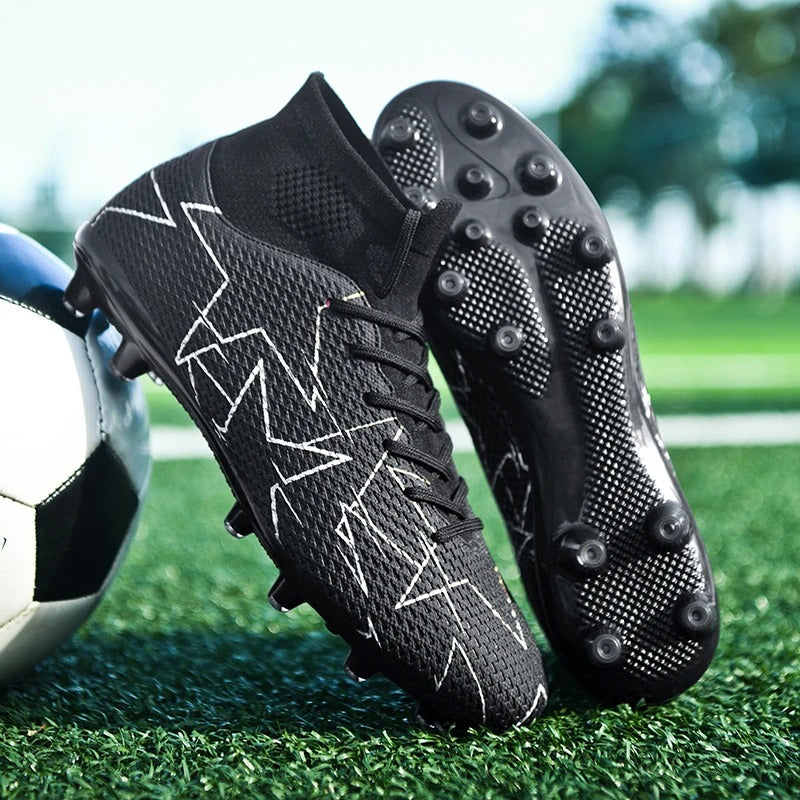 Breathable High Top Football Shoes Long Nails Football Training Ronal Gear Outlet