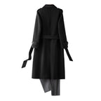 2026 New 100% Wool Double-Faced Long Coat | Men's Handcrafted Overcoat with Belt | Premium Knee-Length Winter Outerwear | 86740