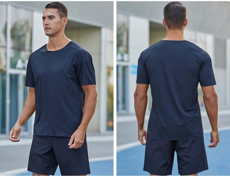 Men’s Lightweight Athletic T-Shirt – Short Sleeve Stretchy Summer Running & Fitness Tee | DT24202