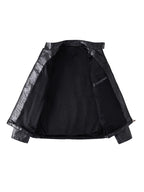 PU Leather Moto Jacket | F1 Racing Style Padded Biker Coat Waterproof Windproof Streetwear