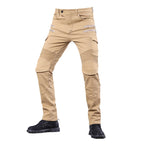 MOTOJSMT Motorcycle Riding Jeans | Casual Cargo Pants with Protective Armor | Zipper Pocket Racing Trousers for Summer | MOTOJSMT