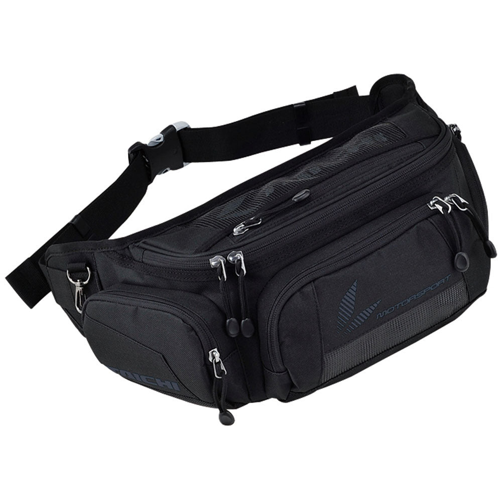 Waterproof Motorcycle Waist Bag | Motocross Race Belt Bag with Rain Cover Rider's Outdoor Crossbody Pack