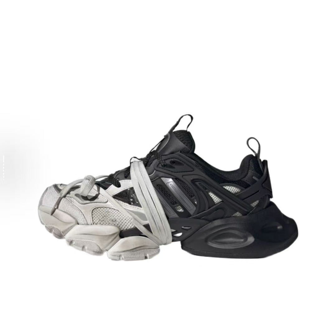 High-Top Dad Sneakers | Lightweight Armor-Inspired Shoes | Thick-Soled Height-Increasing Casual Trainers | XLG01