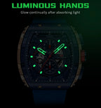Men's Luxury Top Brand Quartz Sport Watches Silicone Strap Chronograph Wristwatches | MF0399G
