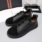 New Genia European Men's Loafers | Genuine Leather Slip-On Sneakers | Premium Casual Driving Shoes | 8611