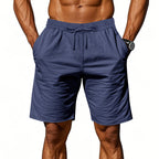 Men's Lightweight Linen-Blend Beach Shorts - Relaxed Fit 5-Inch Casual Shorts | WW-2
