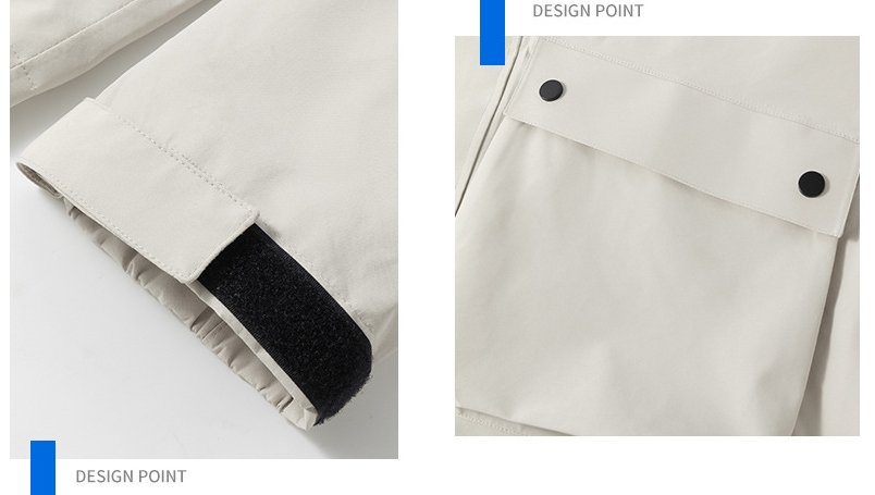 Senbo All-Weather 3-in-1 Waterproof Jacket | 5000mm Breathable Trekking Coat with Detachable Down Layer | Unisex Outdoor Protection | 8316