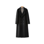 Ekeweer Longline 100% Wool Coat for Tall Men | Double-Faced Wool Overcoat | Handcrafted Fall & Winter Long Trench Coat | 86765