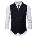 Men‘s Double-Breasted Vest | 2026 Autumn Business Casual Waistcoat | Classic English Style Suit Vest | SBT002