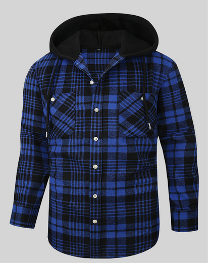 Checkered sleeve hoodie mens best sale