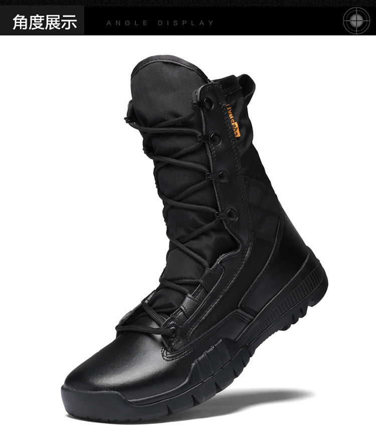 Men's Military Tactical Boots | Outdoor Combat Desert Boots | Slip-Resistant Hiking Work Boots | 31006