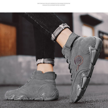 Men's Flat Short Boots Fashion Trend Outdoor Genuine Casual Martin Ankle Boots | 88377